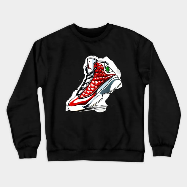 AJ XIII Crewneck Sweatshirt by Buff Geeks Art